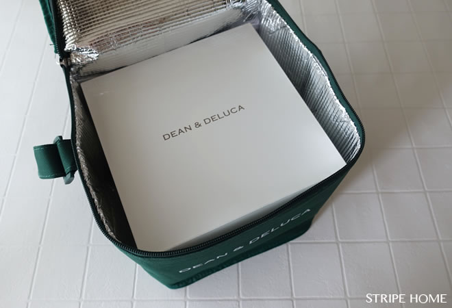 GLOW2018年8月号付録DEAN&DELUCAのグリーン保冷バッグのブログ画像